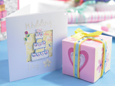 Handmade Wedding Card, Gift Tag & Box Set Handmade Wedding Card, Gift Tag & Box Set
