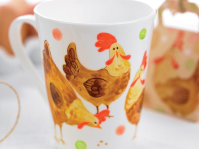 Hand Painted Hen Ceramic Tutorial Hand Painted Hen Ceramic Tutorial