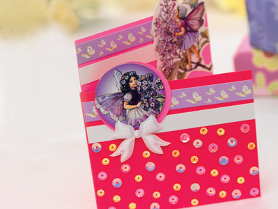 Whimsical Purple Fairy Greeting Card Whimsical Purple Fairy Greeting Card