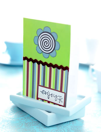 Retro Stamped Flower Gate Fold Card Set Retro Stamped Flower Gate Fold Card Set