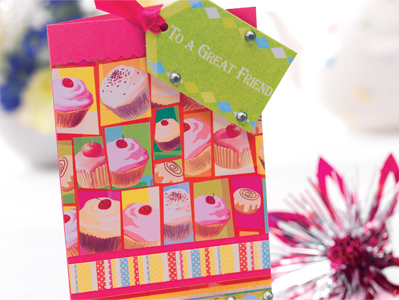 Cupcake Great Friend Card Cupcake Great Friend Card