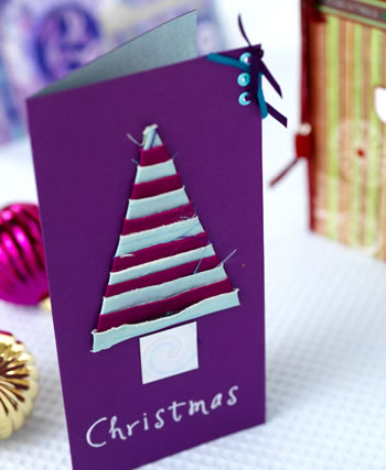 Quilled & Stamped Funky Christmas Cards Quilled & Stamped Funky Christmas Cards