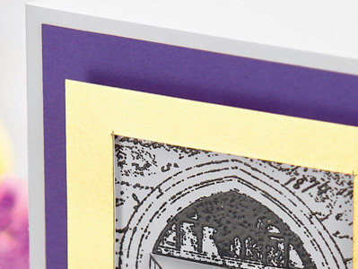 Stamped & Embossed Window Christmas Tree Card Stamped & Embossed Window Christmas Tree Card