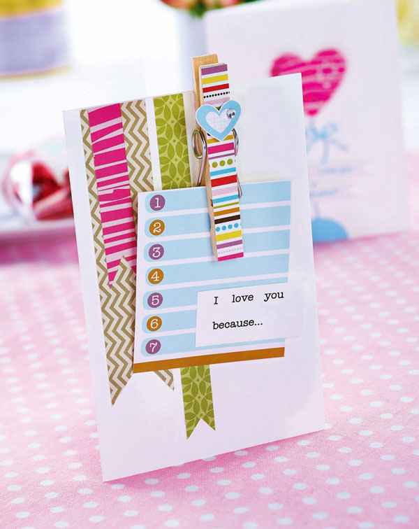 Contemporary Peg Valentine’s Day Card Contemporary Peg Valentine’s Day Card