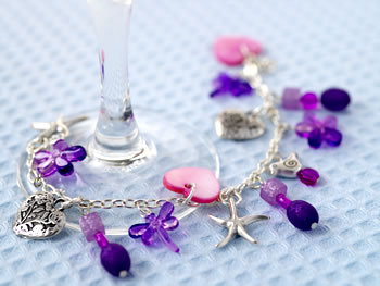 Girly Pink, Purple & Silver Jewellery Set Girly Pink, Purple & Silver Jewellery Set
