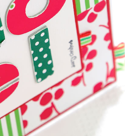 Chipboard Letter Noel Christmas Card Chipboard Letter Noel Christmas Card
