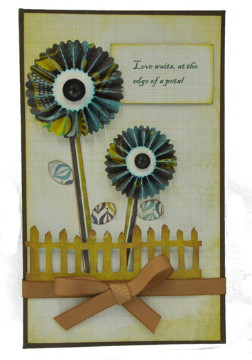 Grungy Rosette Love Card Grungy Rosette Love Card