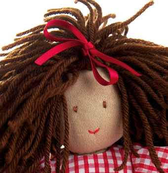 Gingham Stitched Dolly Pattern Gingham Stitched Dolly Pattern