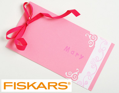 Pink Punched Homemade Tag Pink Punched Homemade Tag