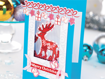 Stamped Modern Christmas Card Set Stamped Modern Christmas Card Set