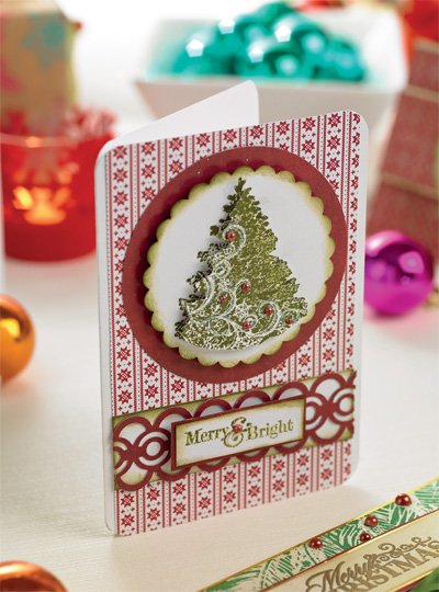 Decoupaged Traditional Christmas Card Set Decoupaged Traditional Christmas Card Set