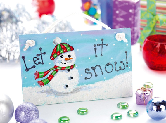 Painted Christmas Martha Stewart Wall Hanging Painted Christmas Martha Stewart Wall Hanging