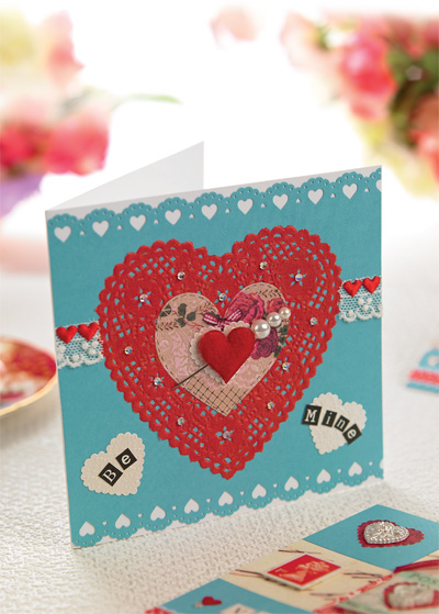 Heart Doily Valentine’s Day Card Heart Doily Valentine’s Day Card