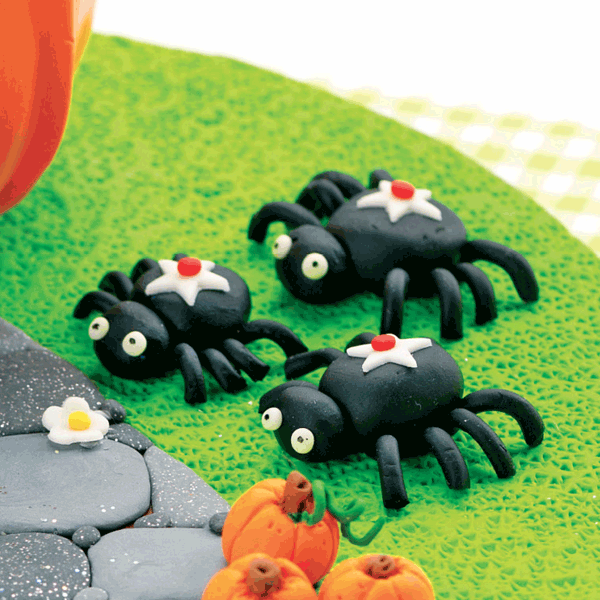 Pumpkin, Witch & Spider Polymer Clay Halloween Cake Topper Pumpkin, Witch & Spider Polymer Clay Halloween Cake Topper
