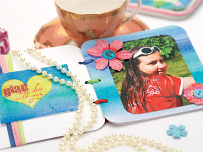 Watercolour Family Scrapbook Layout Watercolour Family Scrapbook Layout