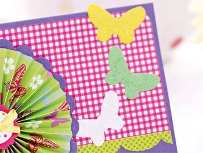 Concertina Folded Pinwheel Birthday Card Concertina Folded Pinwheel Birthday Card
