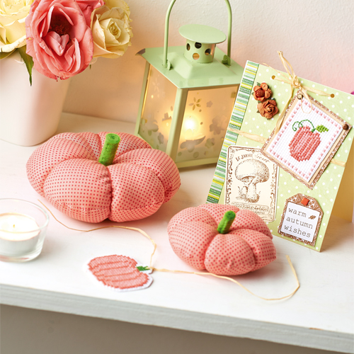 Stitched Fabric Pumpkins Stitched Fabric Pumpkins
