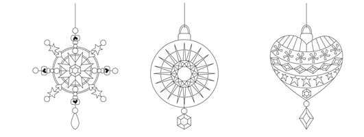Christmas Embellishments Free Digital Stamps Christmas Embellishments Free Digital Stamps