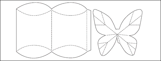 3-D Butterfly & Pillow Box Templates 3-D Butterfly & Pillow Box Templates