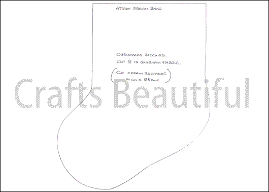 Basic Christmas Stocking Template Basic Christmas Stocking Template
