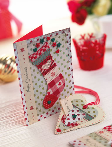 Scandi Homespun Hanging Heart & Card Scandi Homespun Hanging Heart & Card