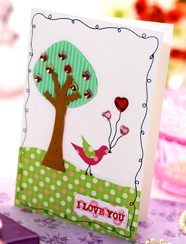 Modern Birdy Valentine’s Day Card Modern Birdy Valentine’s Day Card