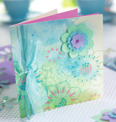 Watercolour Effect Spring Card Watercolour Effect Spring Card