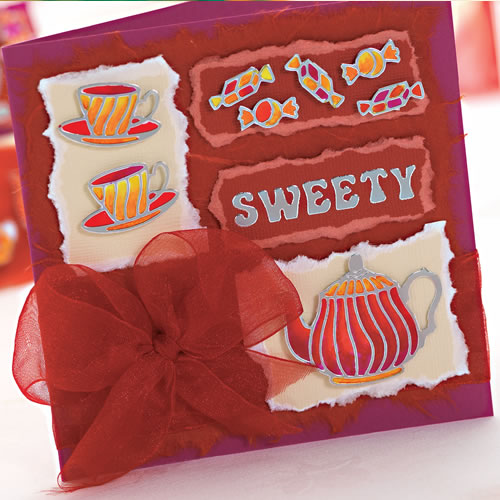 Sweet Sticker Greeting Card Sweet Sticker Greeting Card