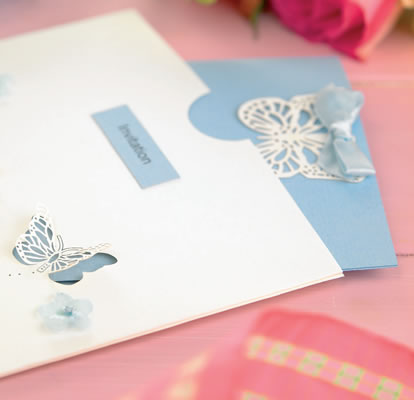 3-D Butterfly Wedding Invitations 3-D Butterfly Wedding Invitations