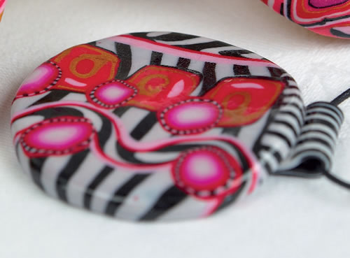 Retro Polymer Clay Pendants Retro Polymer Clay Pendants
