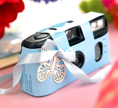 Vintage Blue Embellished Wedding Camera Vintage Blue Embellished Wedding Camera
