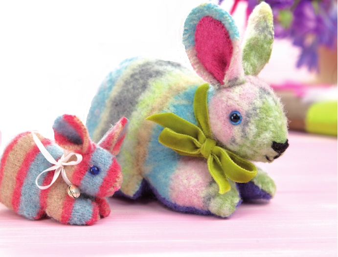 Felted Bunny Upcycling Project Felted Bunny Upcycling Project