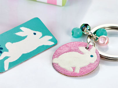 Enamelled Bunny Brooch Enamelled Bunny Brooch