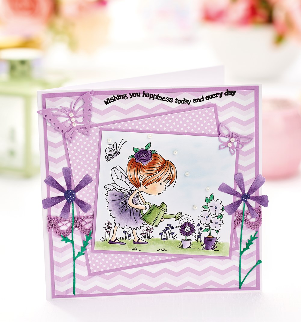 Layered Flower Fairy Greeting Layered Flower Fairy Greeting