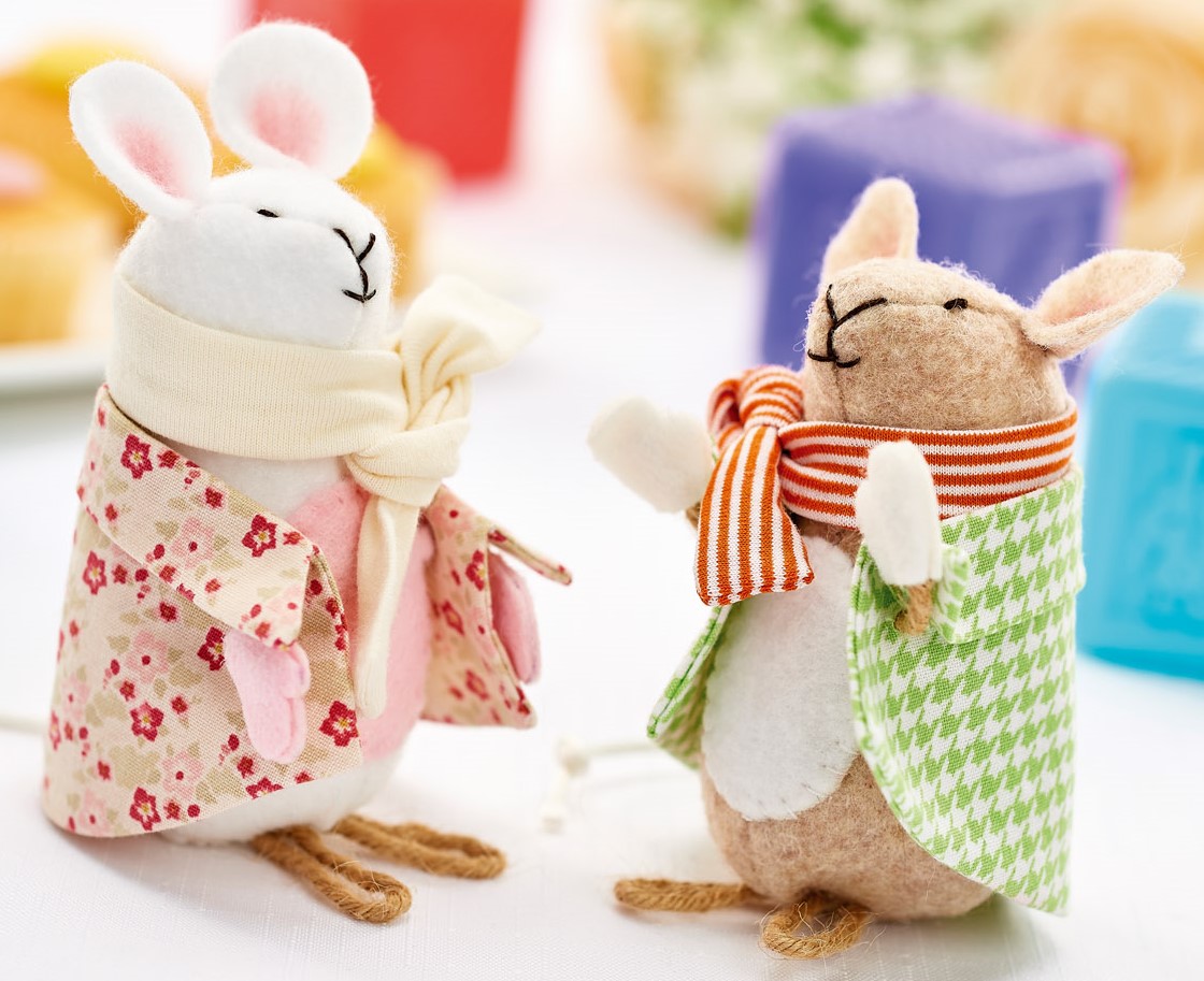 Stitched Felt Mice Stitched Felt Mice
