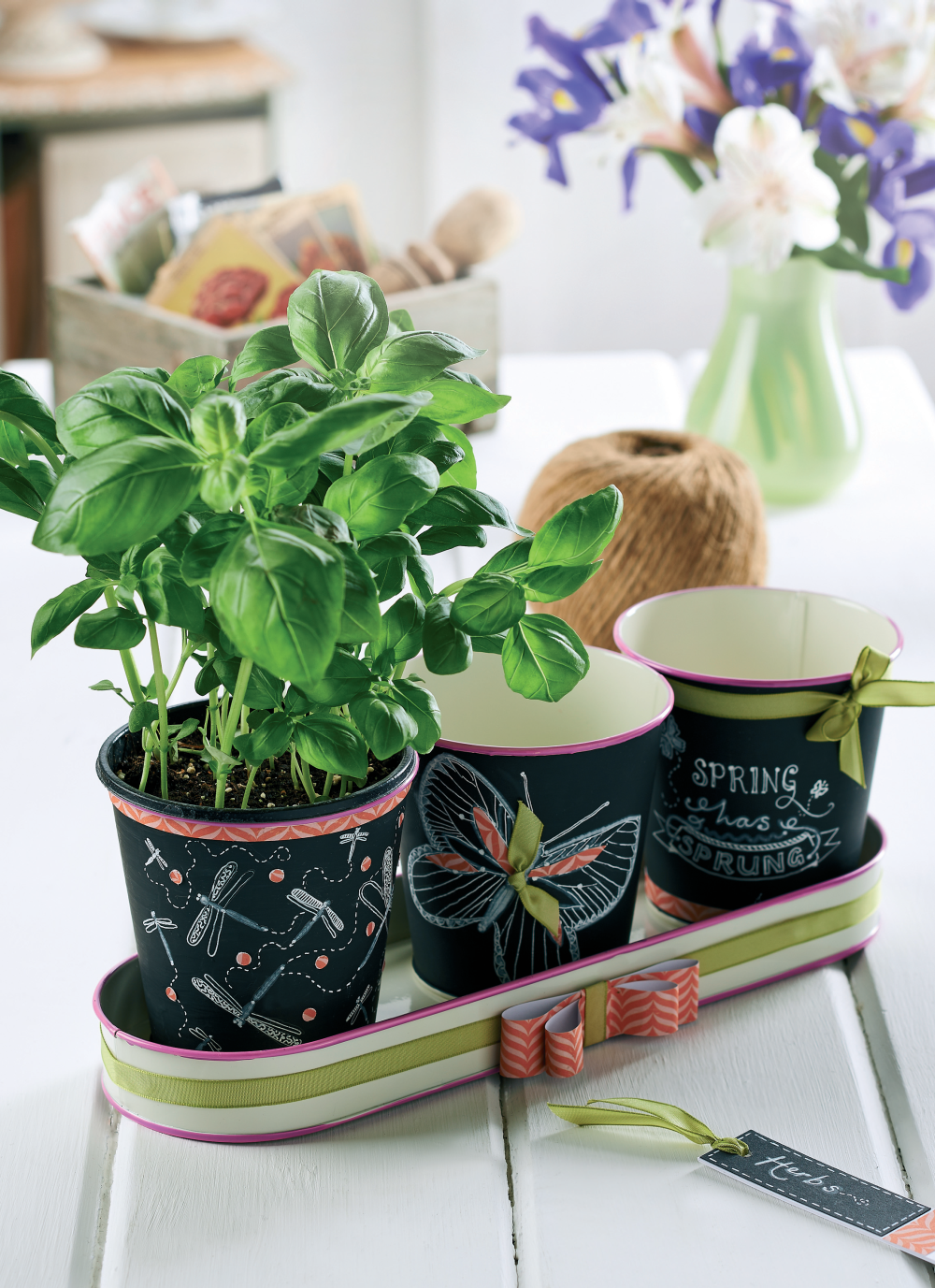Chalkboard Plant Pots Chalkboard Plant Pots