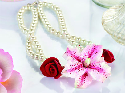 Form a Floral Corsage Set Necklace Form a Floral Corsage Set Necklace