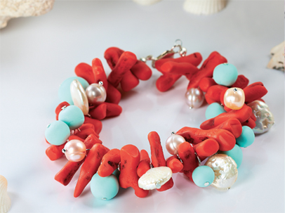 Create A Faux Coral Jewellery Bracelet Create A Faux Coral Jewellery Bracelet