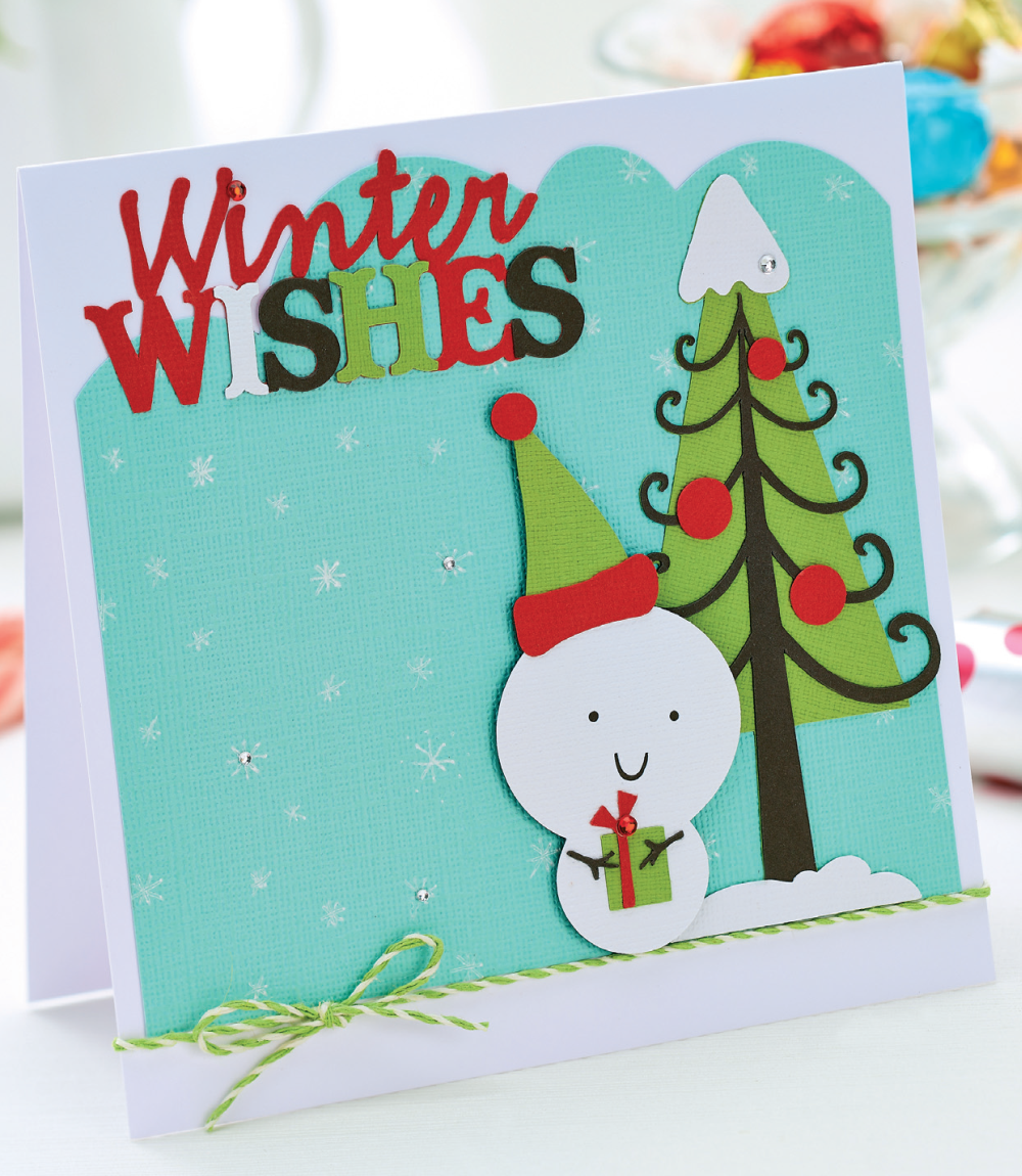 Die-Cut Winter Wishes Card Die-Cut Winter Wishes Card
