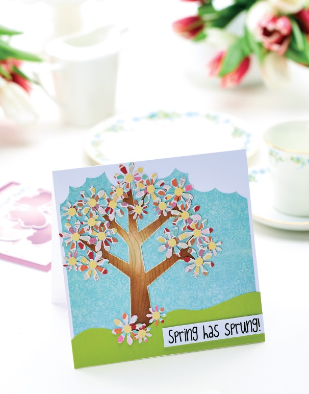 Spring Tree Blank Motif Spring Tree Blank Motif