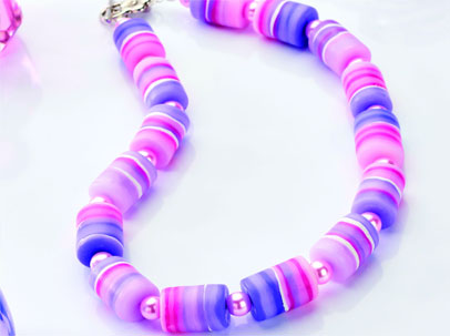Create Faux Agate Beads Necklace Create Faux Agate Beads Necklace