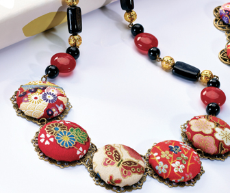 Silk Road Five Button Necklace Silk Road Five Button Necklace