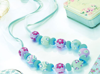 Form Polymer Clay Millefiori Jewellery Necklace Form Polymer Clay Millefiori Jewellery Necklace