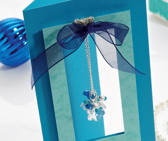 Snowflake Necklace Card Snowflake Necklace Card
