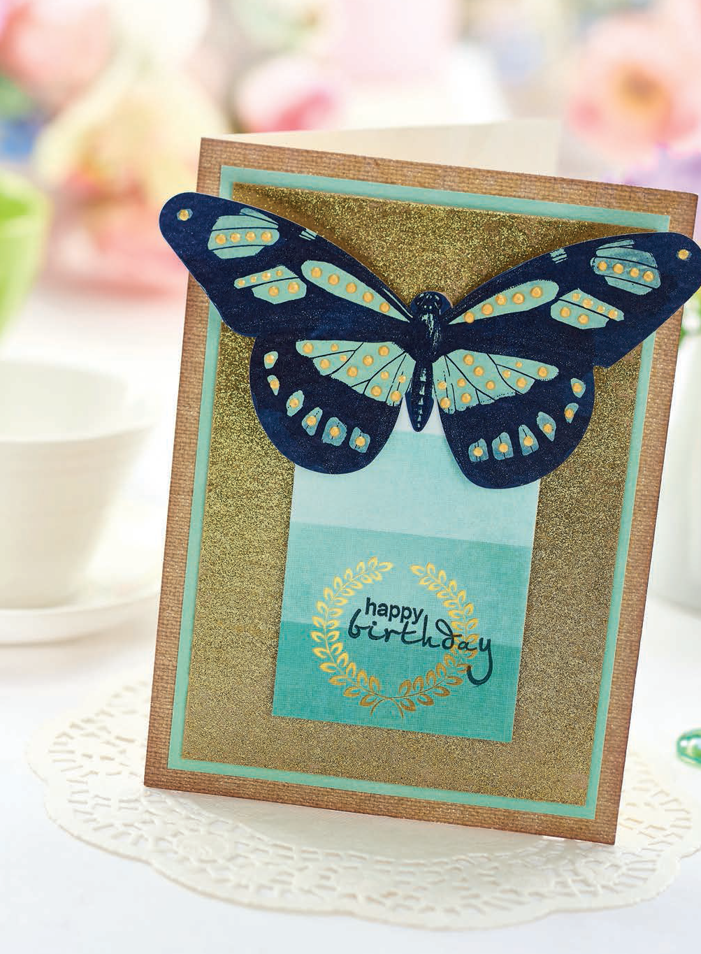 Golden Butterfly Card Golden Butterfly Card