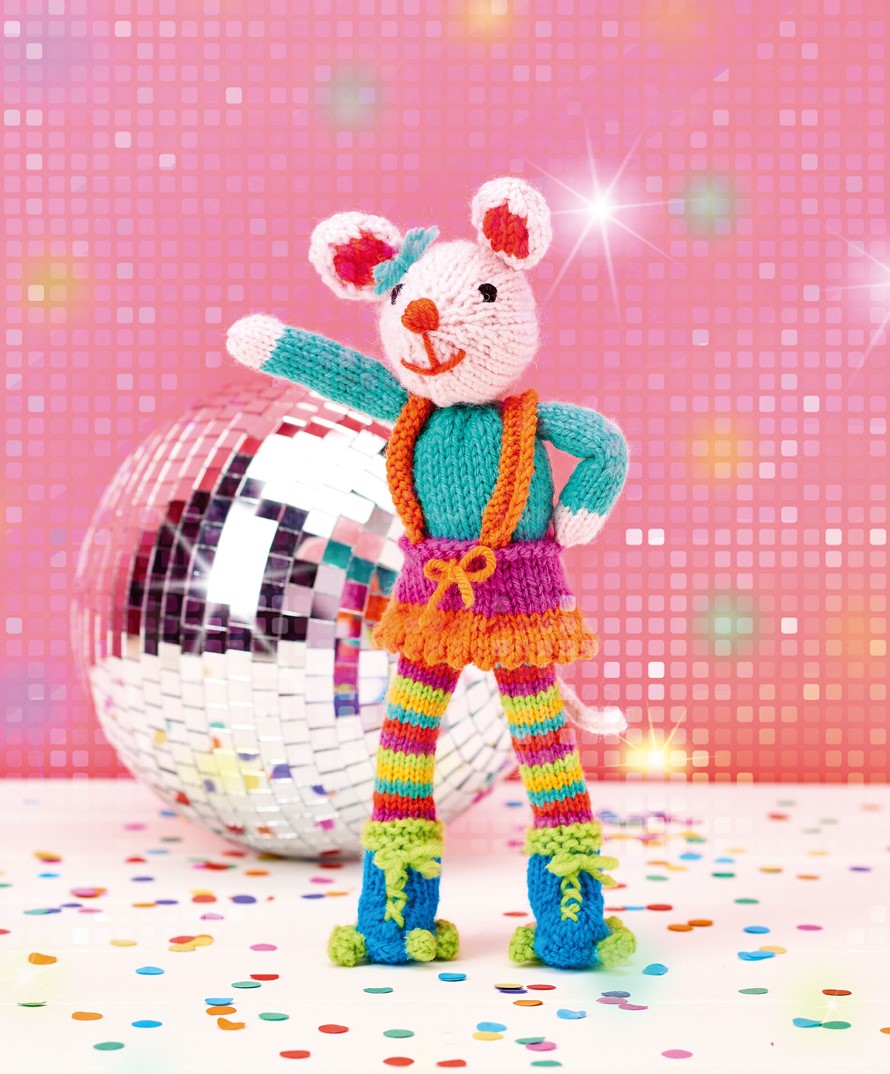 Knit a Disco Mouse Knit a Disco Mouse