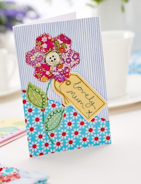 Gorgeous Stitched Flower Mother’s Day Card Gorgeous Stitched Flower Mother’s Day Card