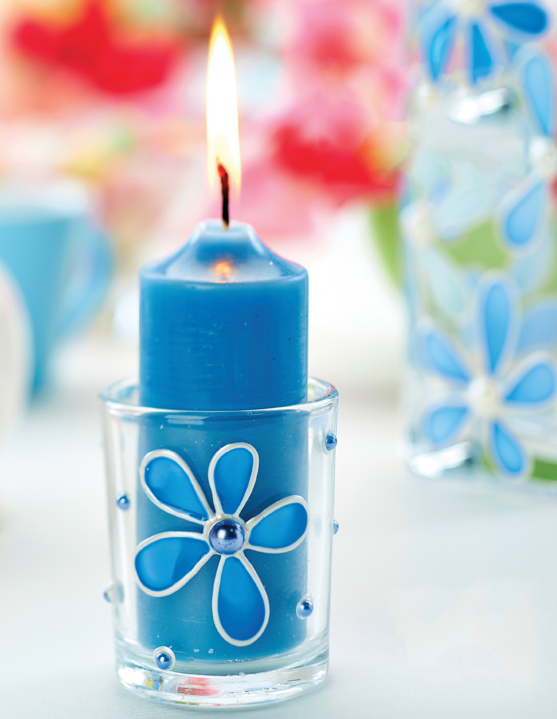 Painted Candle Holder Painted Candle Holder
