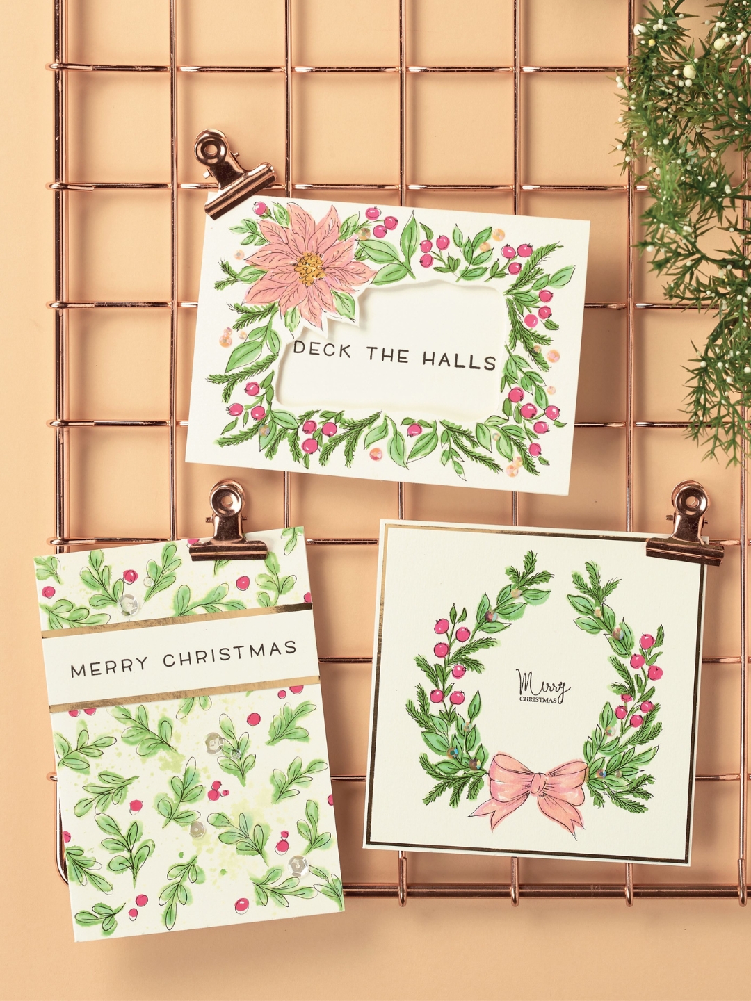 Watercolour and Pen Christmas Cards Watercolour and Pen Christmas Cards