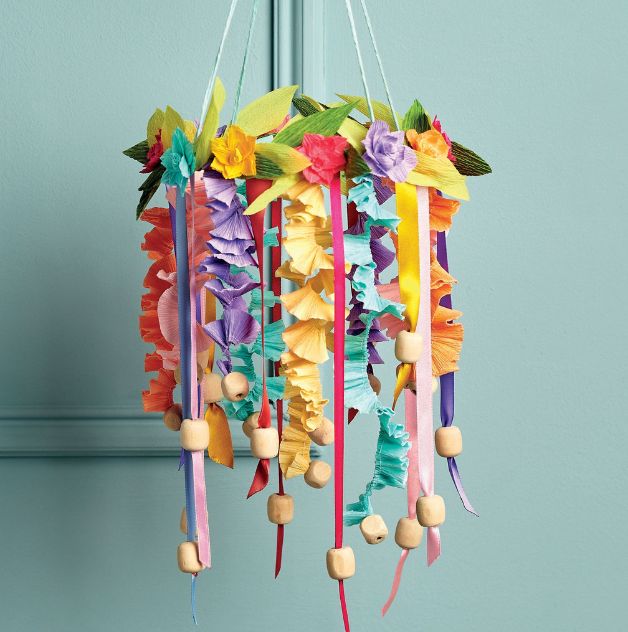 Folksy Paper Hoop Decoration Folksy Paper Hoop Decoration